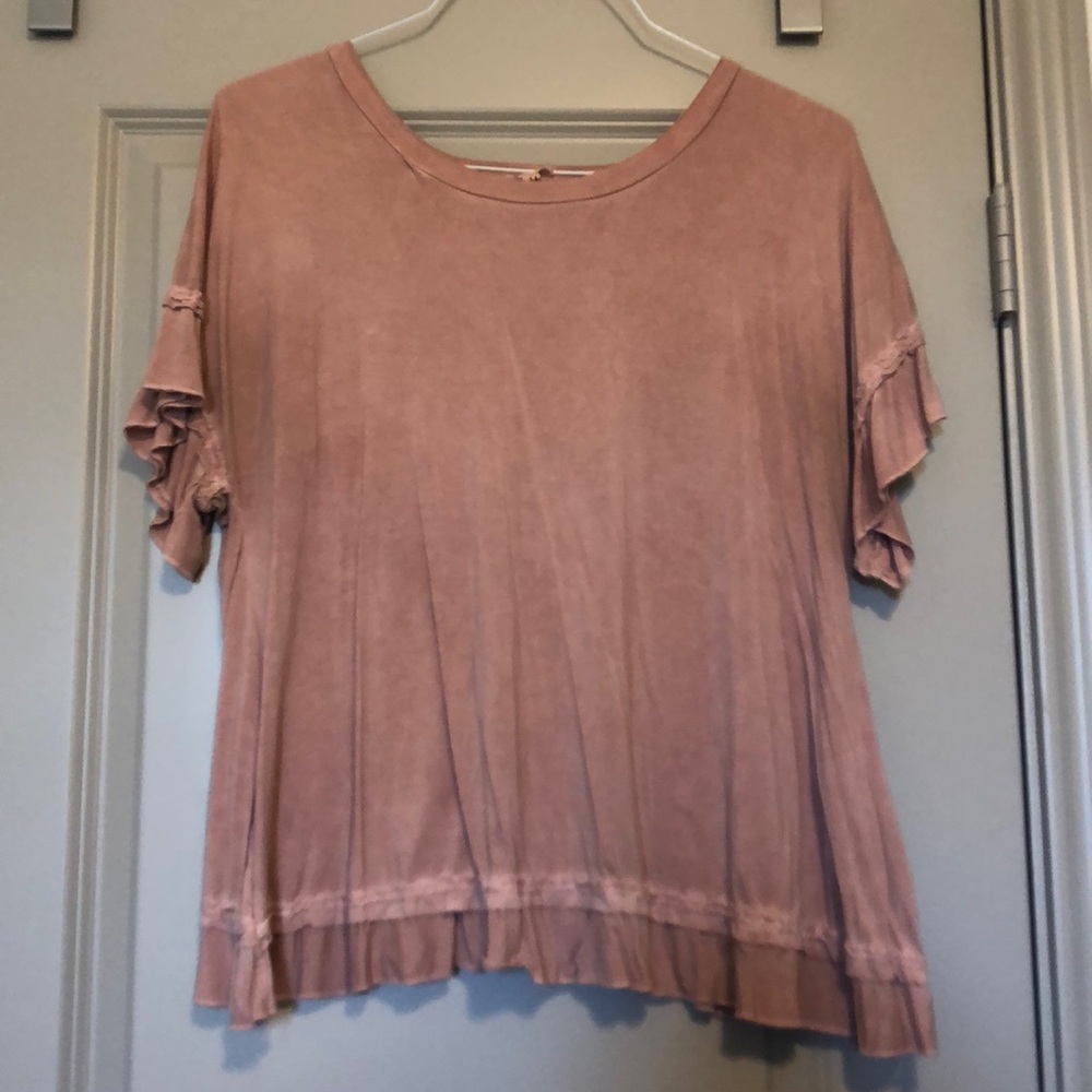 Pink Open Back Top